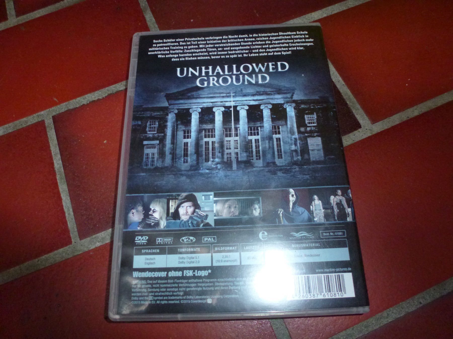 Tutti i DVDs: Unhallowed Ground DVD – Usato da Olten venduto da Disc-Verkauf 2