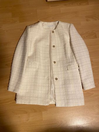 Hübscher Mantel von Zara mit Laméfaden, Grösse L