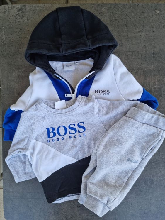 Baby Boy Full Sleeves With Hoddie Blended Stuff For Pre Winter In Red Color BOSS