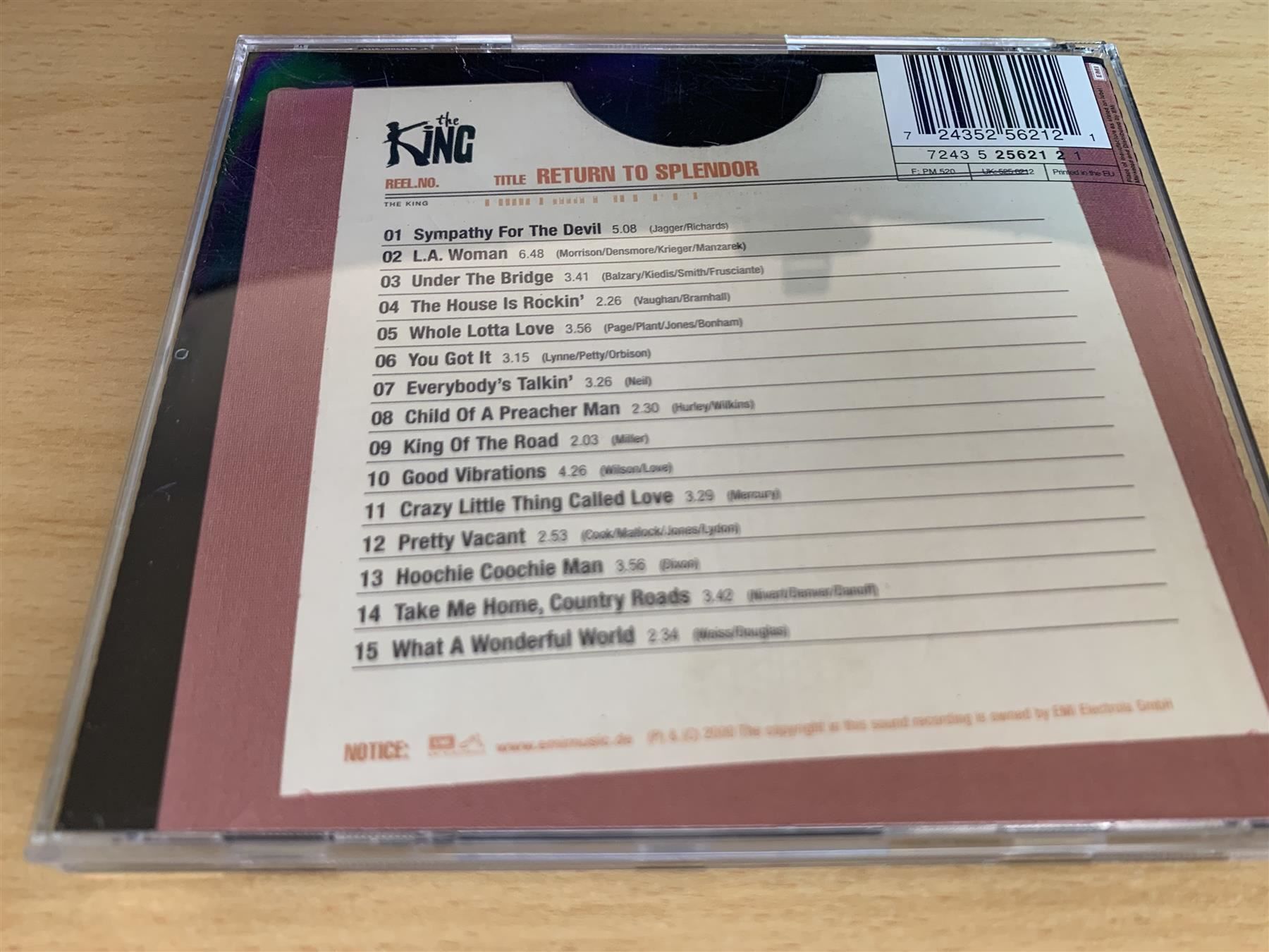 CD: The King – Return To Splendor – Usato da Rikon im Tösstal venduto da Alpenmutz 1