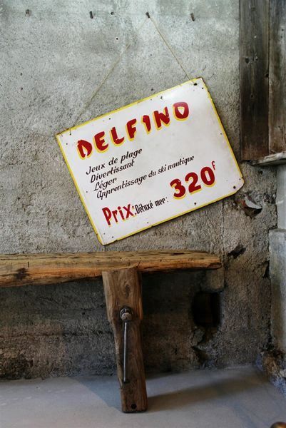 Insegne: "Jeu de plage" Strandschild  Presspappe – Usato da Birrwil venduto da brandschatz_birrwil 3