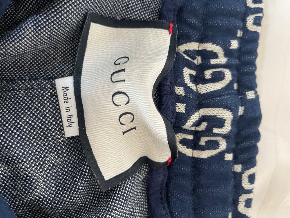 Survetement best sale gucci bleu