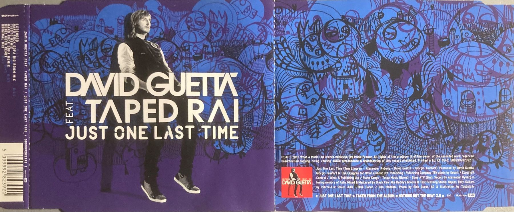 CD: DAVID GUETTA FEAT. TAPED RAI - JUST ONE LAST TIME – Usato da Poliez-Pittet venduto da Newtown-Records