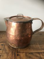Alter Kupfer Krug mit Deckel