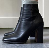 Schwarze Leder Schuhe