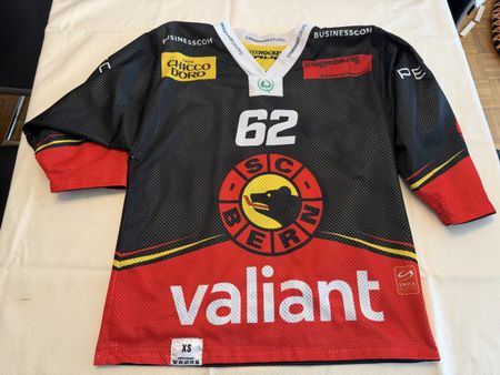 SC Bern Gameworntrikot Junioren Nummer 62 Grösse XS