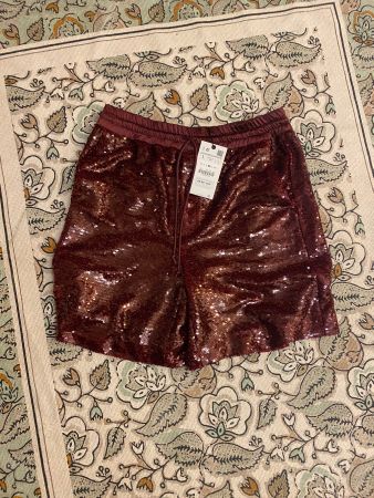 Zara Pailletten Shorts Gr. L Neu mit Etikett