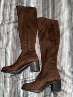BRAUNE KNIEHOHE STIEFEL Gr. 39