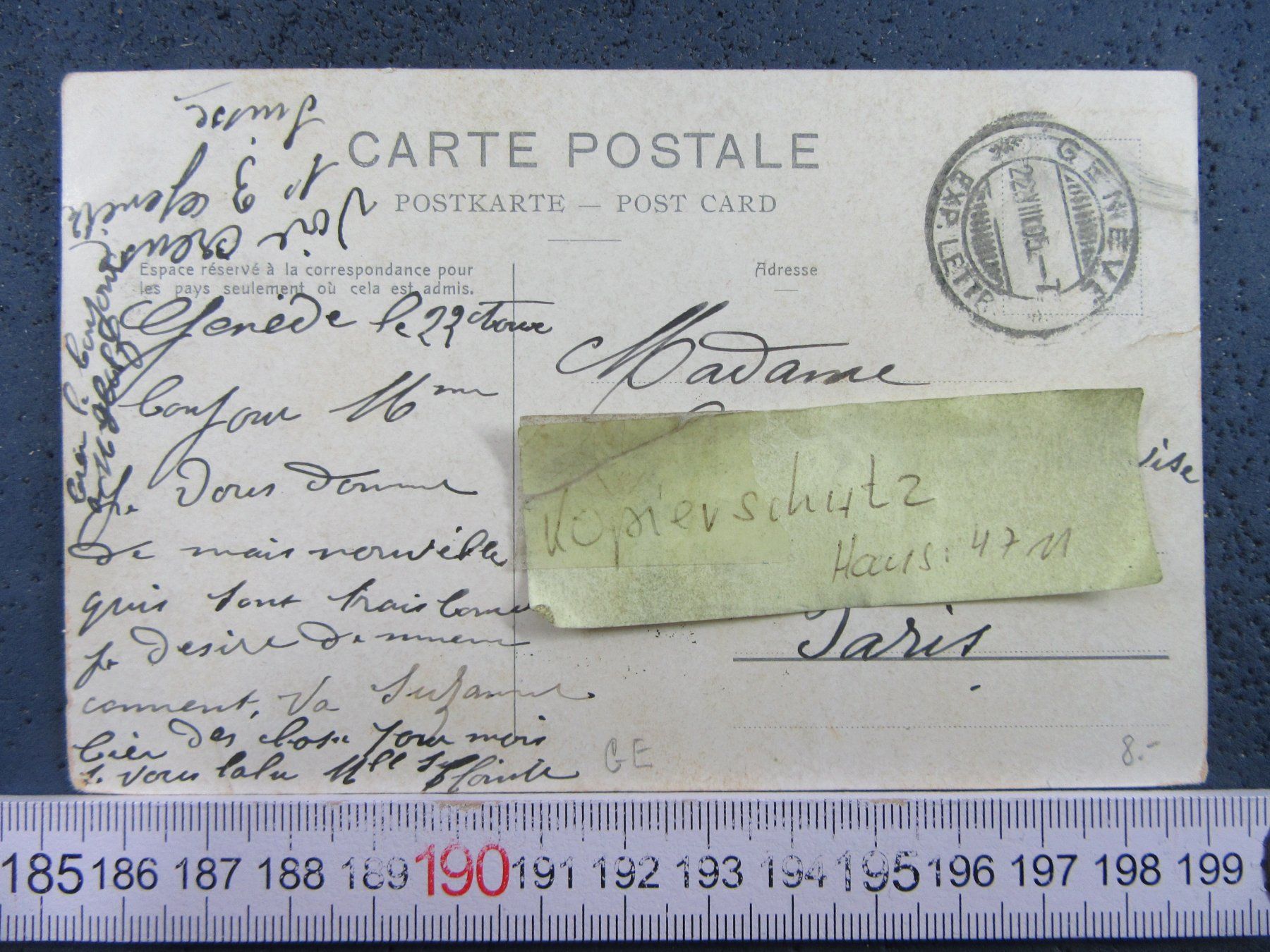 Cartoline postali: AUTO AK OLDTIMER GENEVE 1905 CHAMONIX MONT BLANC – Usato da Ettingen venduto da Hausi4711 2