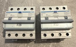 Hager FI/LS-Schalter ADM463C 4-polig C13 gebraucht 2 Stk