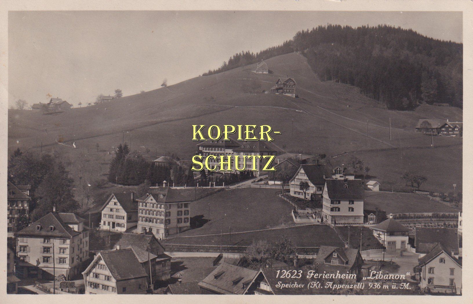 Cartoline postali: Speicher (AR) - Ferienheim "Libanon" /bb – Usato da Hombrechtikon venduto da Rudolf07