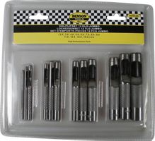 12teil. Locheisen / Stanzer Set 2-16mm