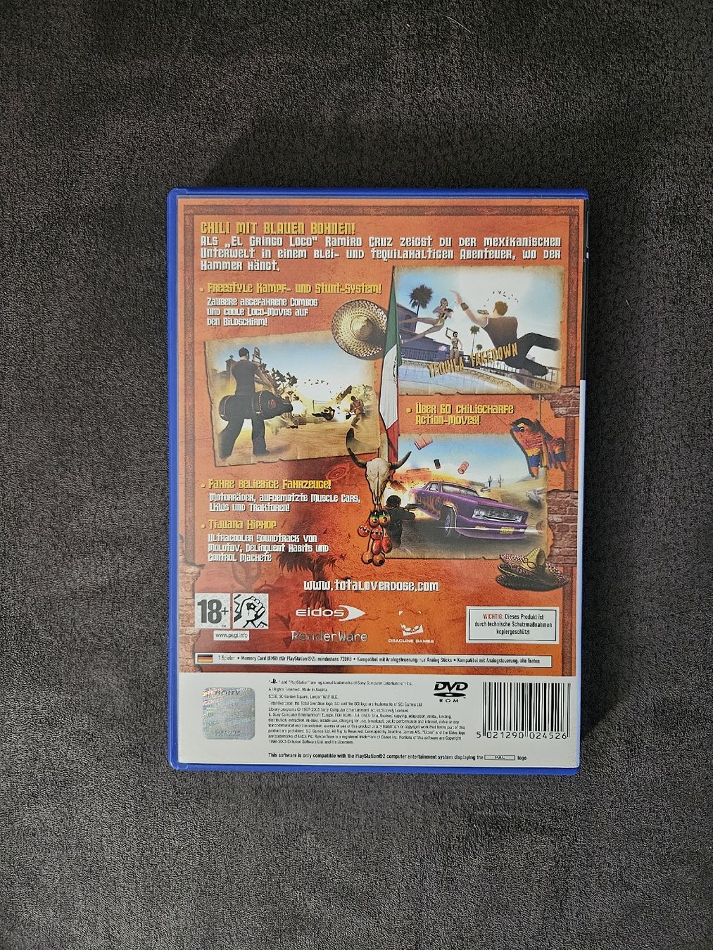 Sony Giochi: Total Overdose PS2 – Usato da Itingen venduto da punkyclown84 1