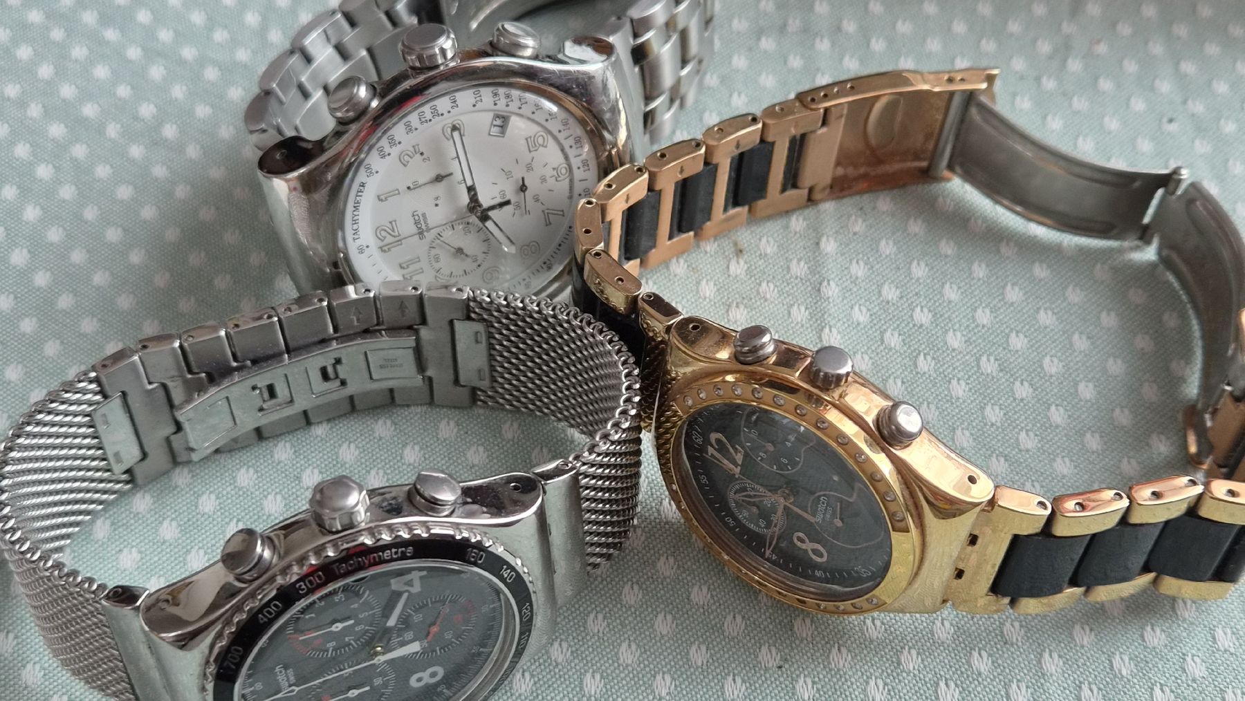 Swatch Montres: 3 Swatch Uhren  Irony Chronograph  – D'occasion à Kölliken par Upcycling-by-Mc-TAM 4