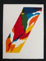 Orig. Piero Dorazio, Litographie, Handsigniert, 1973, Erker