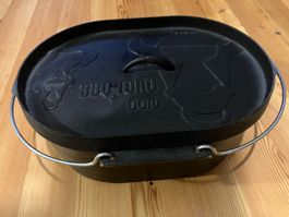 BBQ-TORO DO10 Dutch Oven Gusspfanne Grilltopf oval