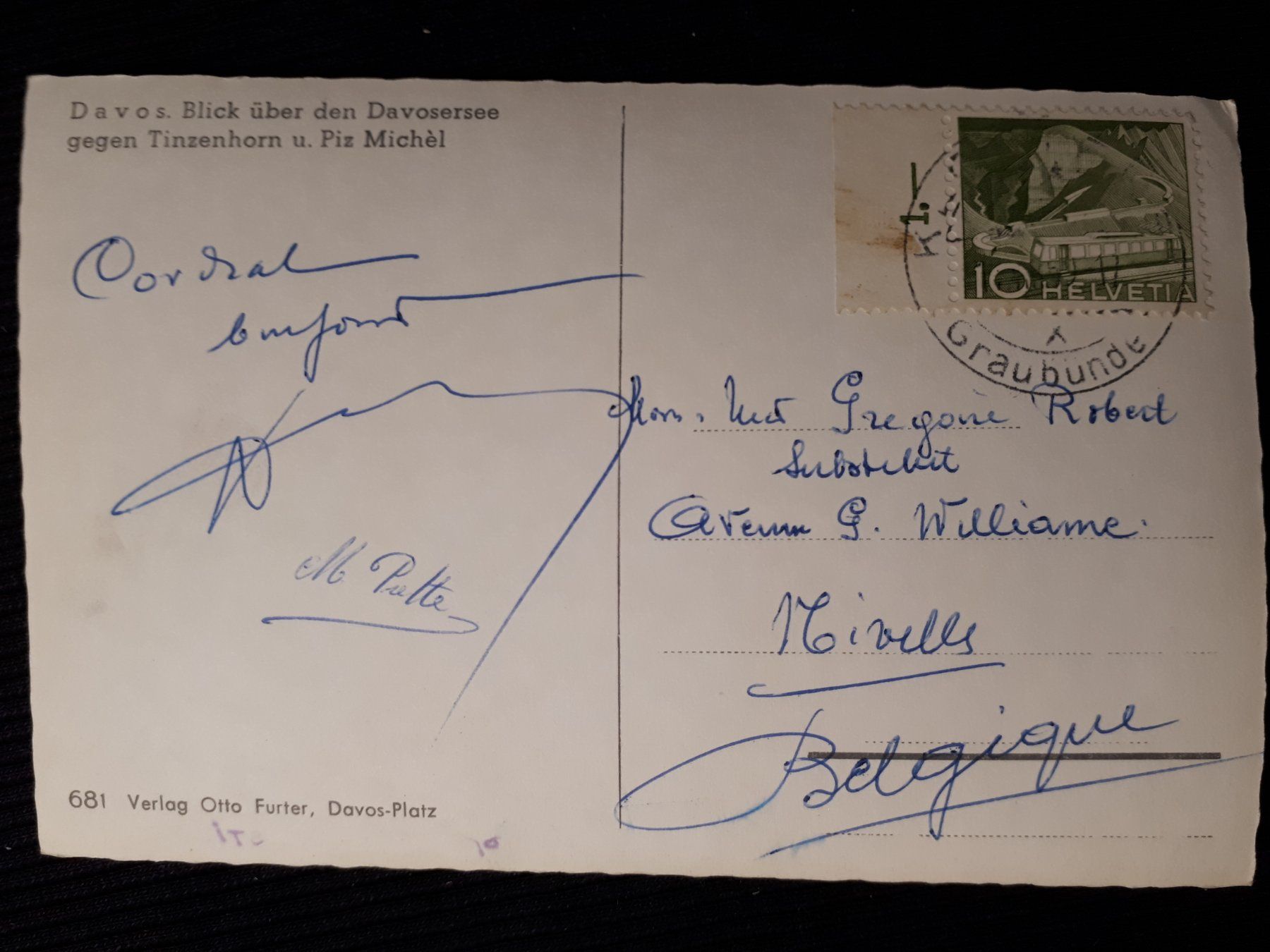 Cartes postales: DAVOS 1959 – D'occasion à Ponto Valentino par giorgia06 1