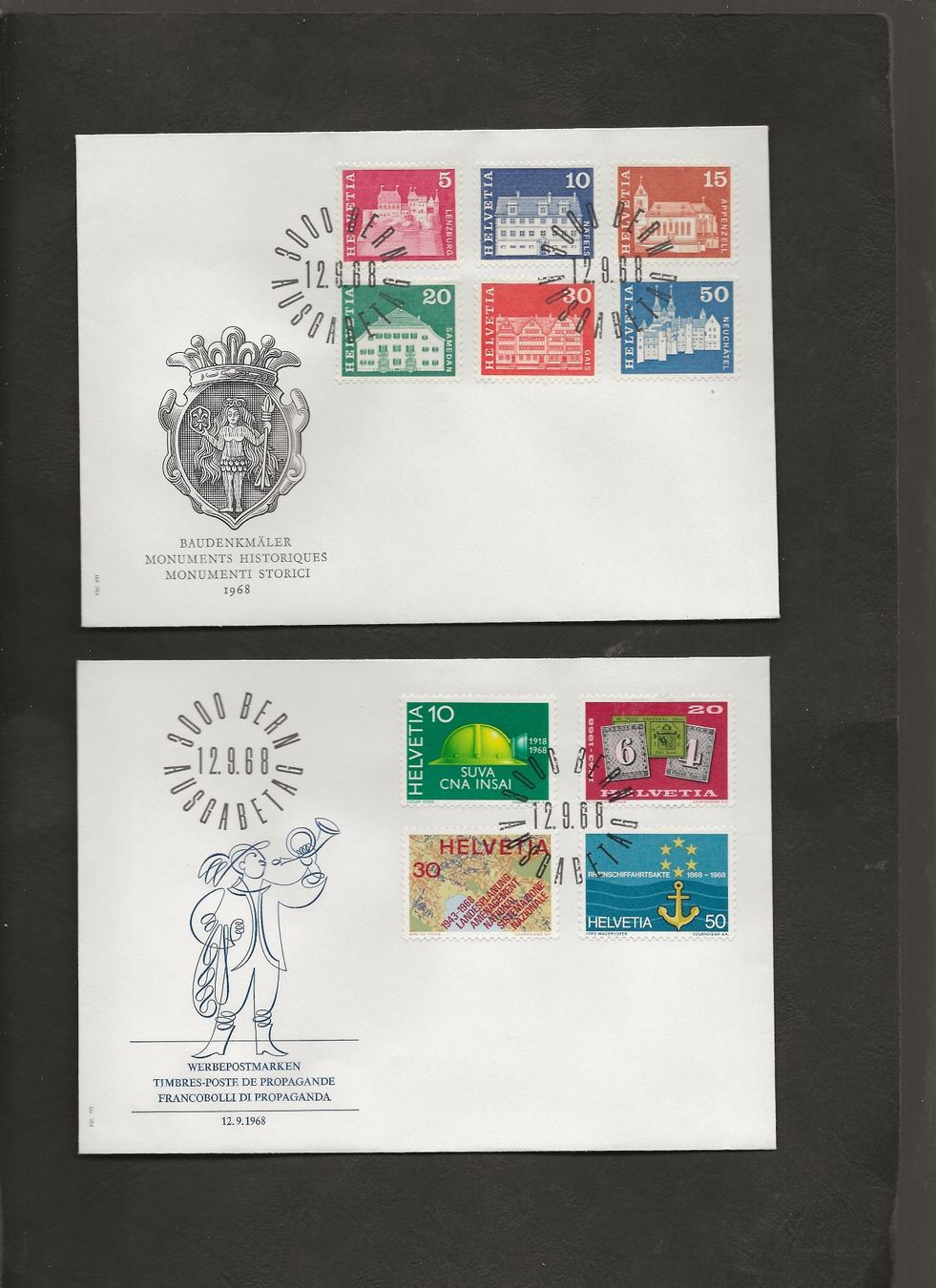 Tutti i francobolli: Schweiz 16 FDC 1967 bis 1972 – Usato da Au ZH venduto da xelagreb01 7