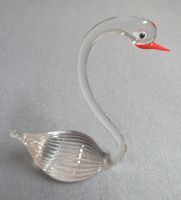 Glasschwan vermutlich Murano Glas - schöner Schwan aus Glas