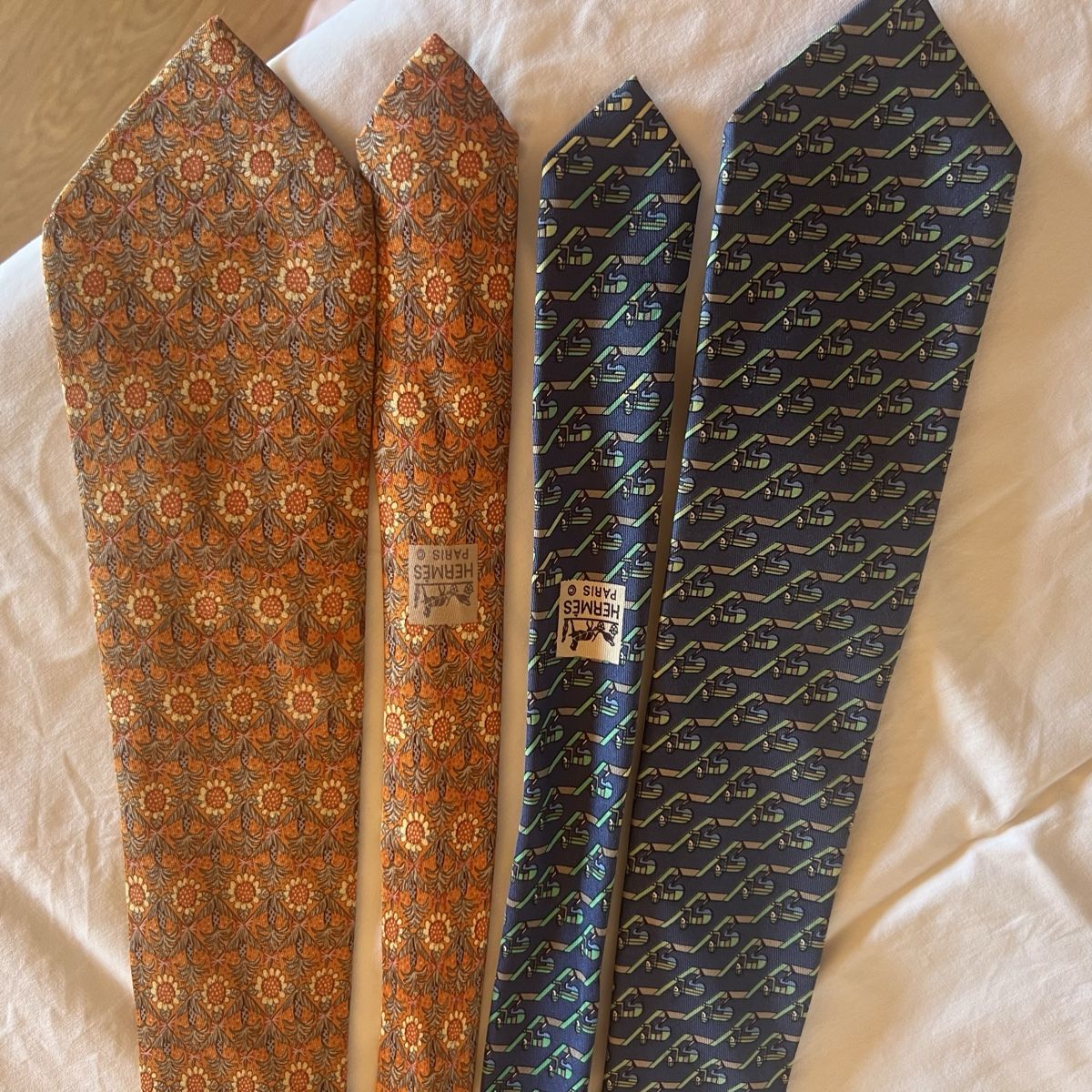 Hermès Cravatte: Hermès 2 Cravates soie – Usato da Leysin venduto da hel_h2yl 1