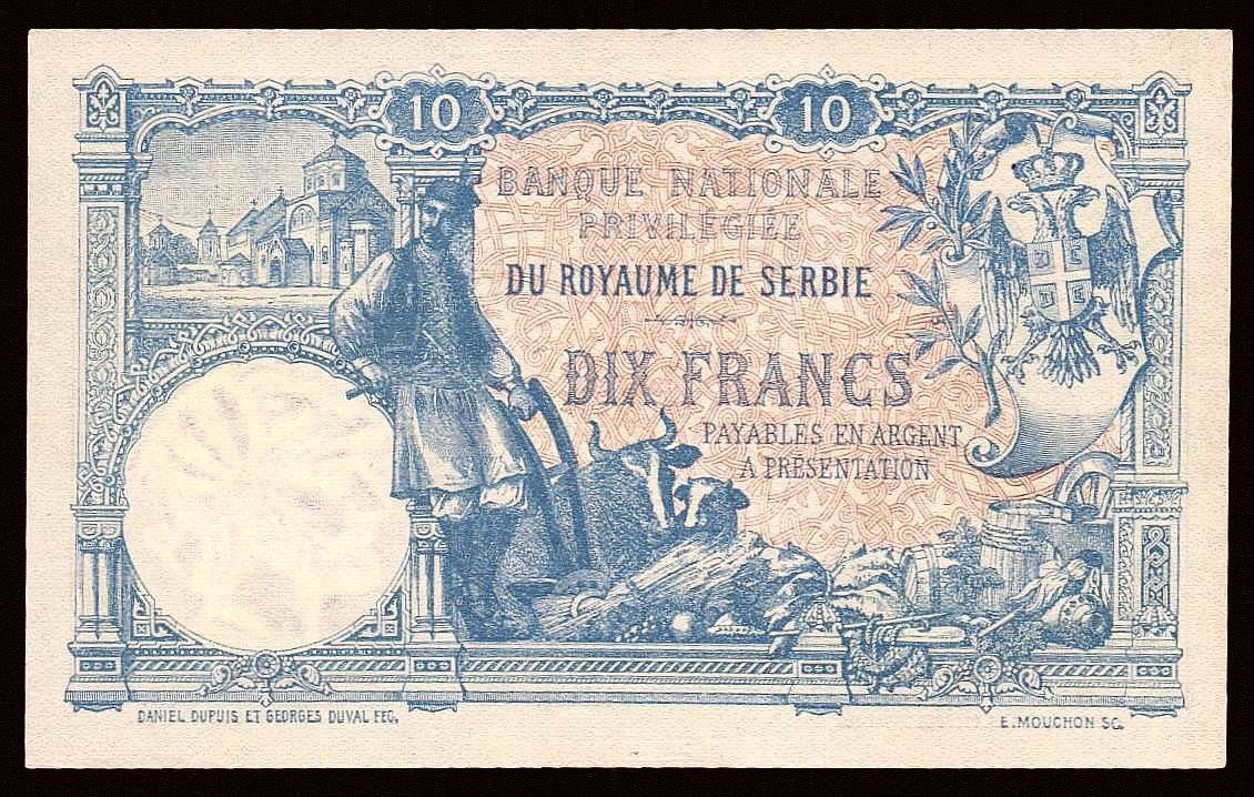 Banconote: 10 Dinar 1893 UNZ – Nuovo (secondo la descrizione) da Flamatt venduto da samowarow 3