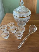 Bowle Service Kristallglas 8-teilig