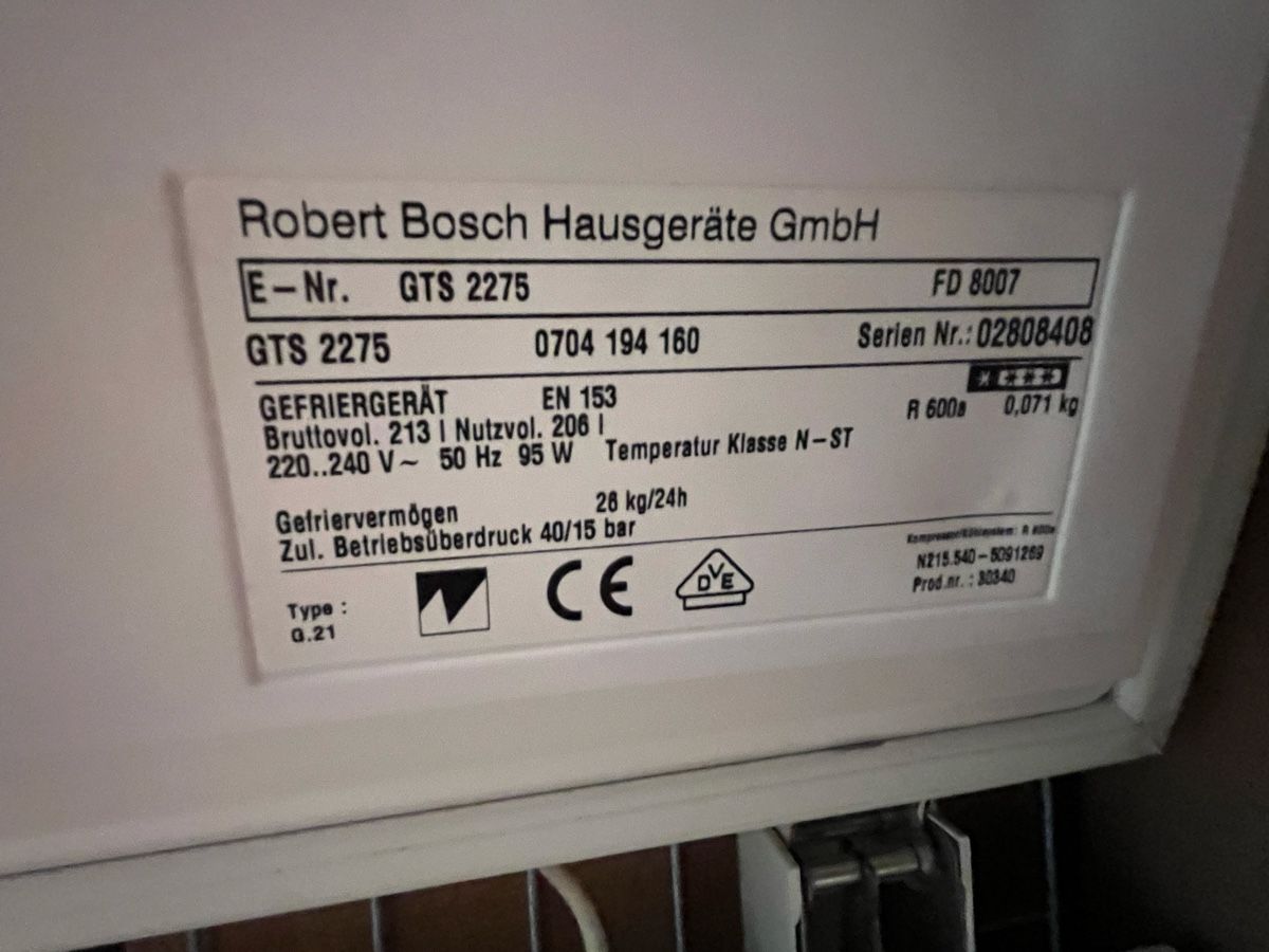Congelatori: Bosch Tiefkühltruhe – Usato da Zwingen venduto da schoggimuckibaer 6