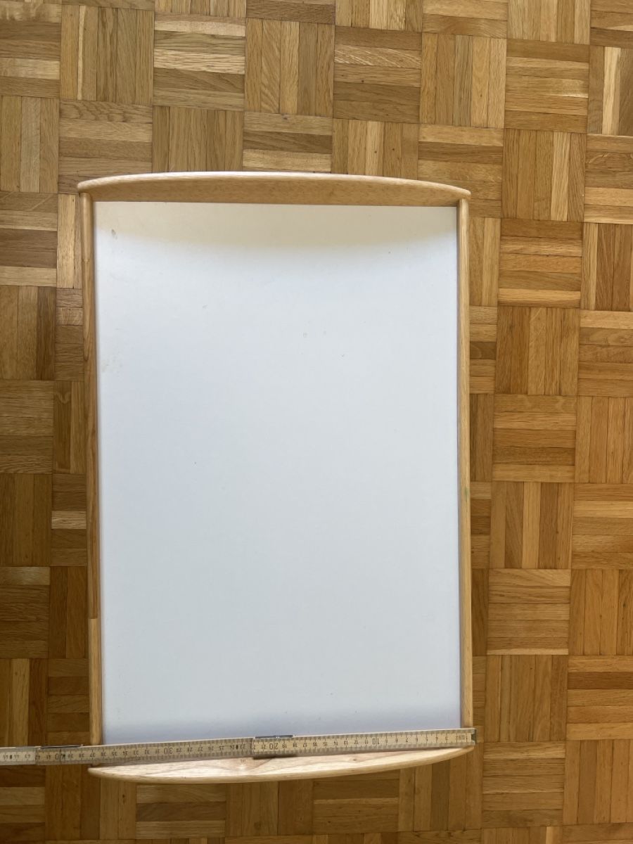 Ikea Piatti di portata: Holz-Tablett mit weisser Platte – Usato da Zürich venduto da n_89 2