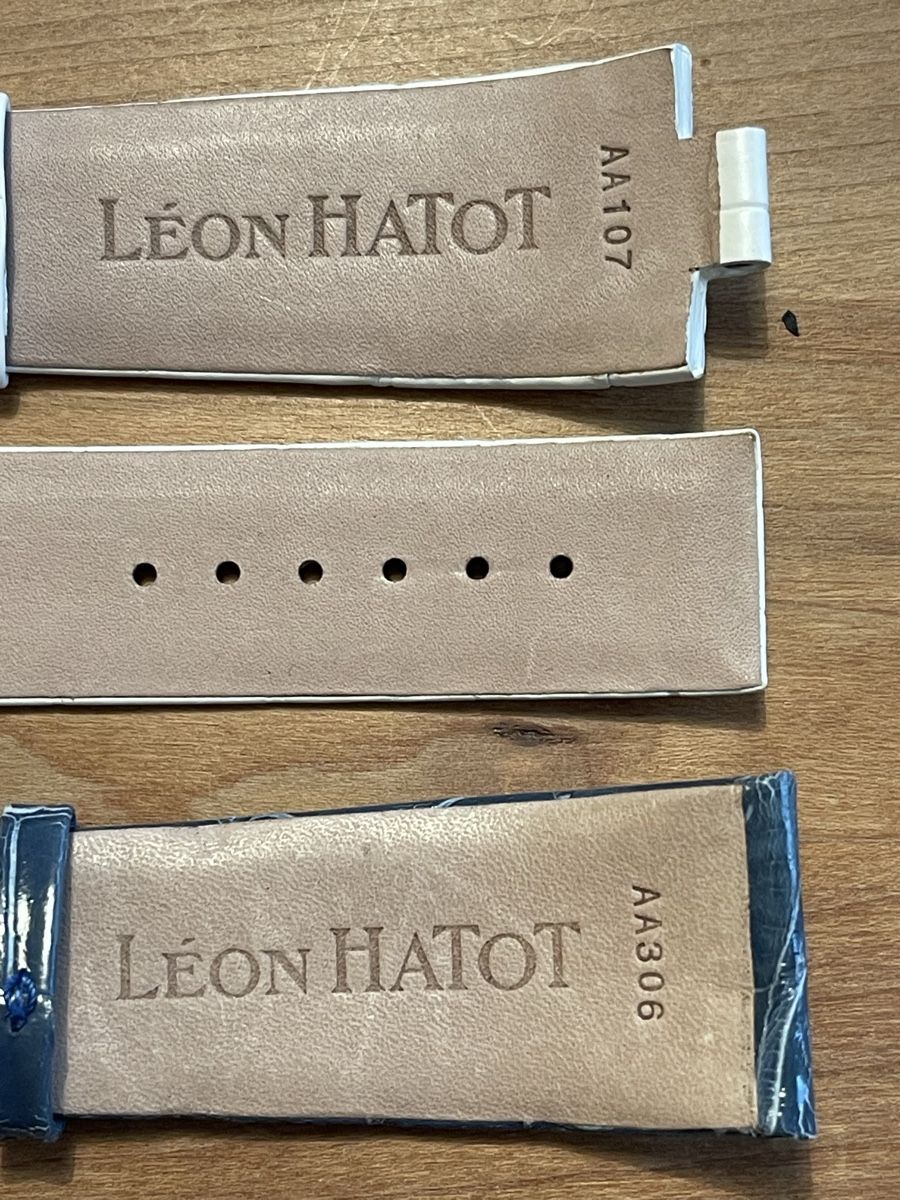 Bracciali & Braccialetti: Original LÉON HATOT Uhrenarmbänder  3 Stück – Nuovo (secondo la descrizione) da Embrach venduto da selfie13 5