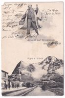 Eiger u. Mönch.  Im Fluge durch die Welt. 1914
