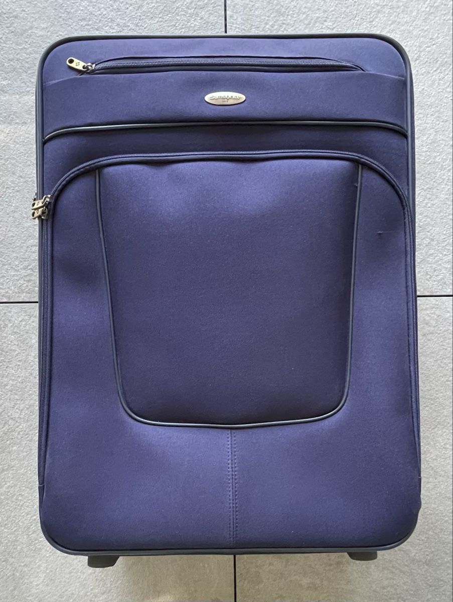 Samsonite Valigie: Samsontie Reisekoffer in Blau – Usato da Aadorf venduto da Assyrian-Bazar 1