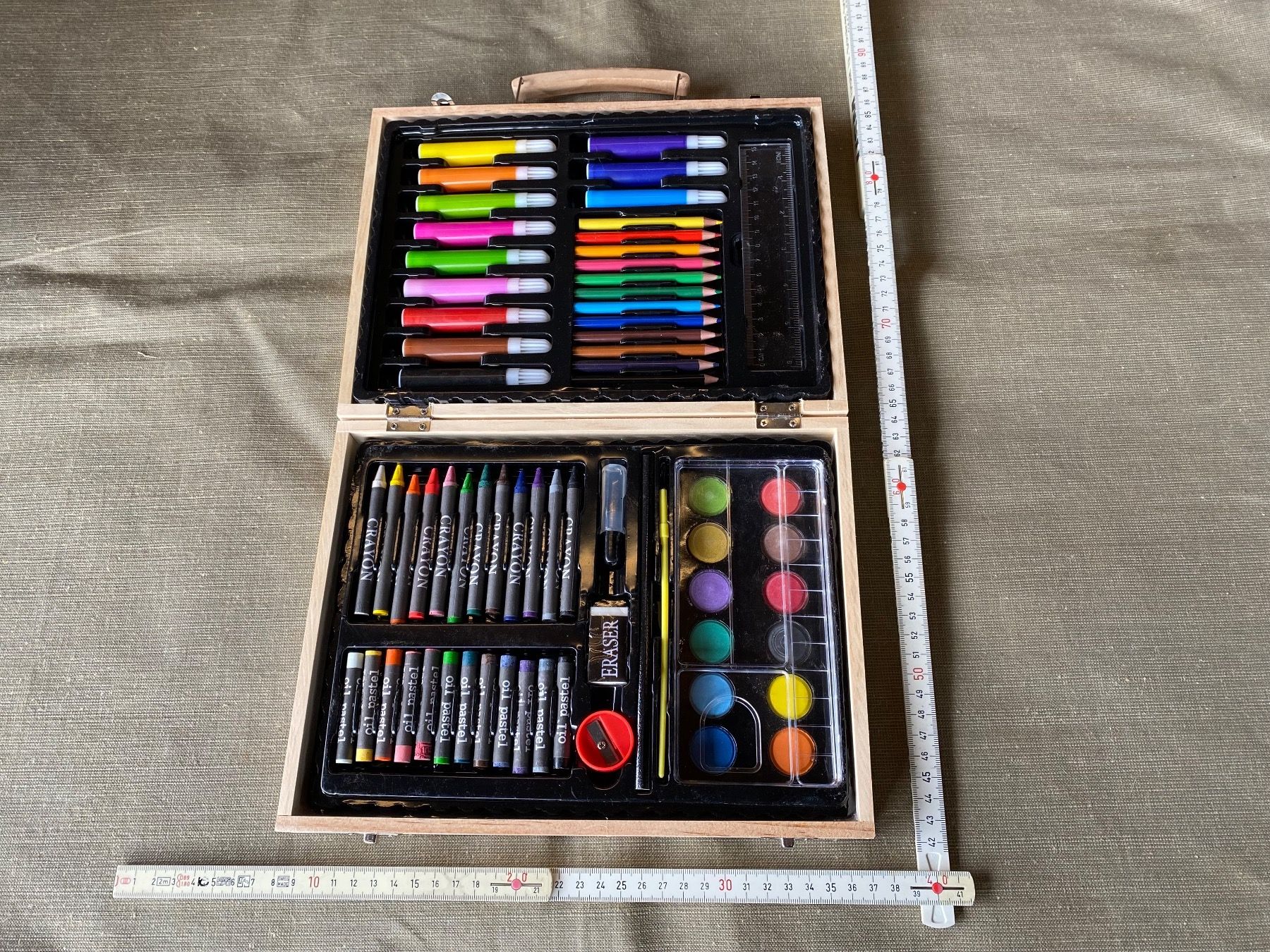 Colori: schönes Malkasten Set mit Holzkoffer – Usato da Feldbach venduto da Olive1 9