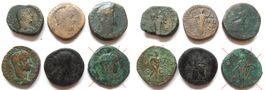 lot 5 römische sesterz (1-3 Jhr n. Chr)