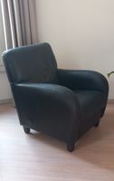 Sessel Leder dunkelbraun 