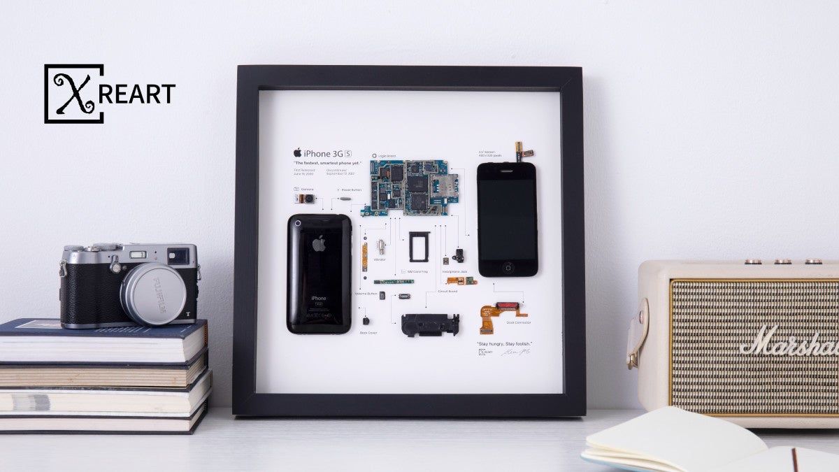 Apple Handys / Smartphones: Retro Apple iPhone 3GS im Bilderrahmen – Neu (gemäss Beschreibung) aus Gelterkinden von murattibox