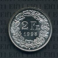 CHF___2.00 1995 stgl *nigelnagelneu! 2 Franken
