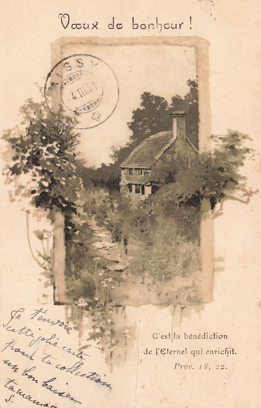 Cartoline postali: Voux de bonheur – Usato da Biasca venduto da Blenio71