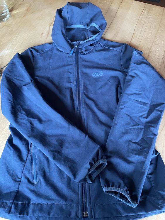 Jack Wolfskin Giacche: Jack Wolfskin Damen Softshelljacke Gr. S, blau – Usato da Obstalden venduto da Tindli2