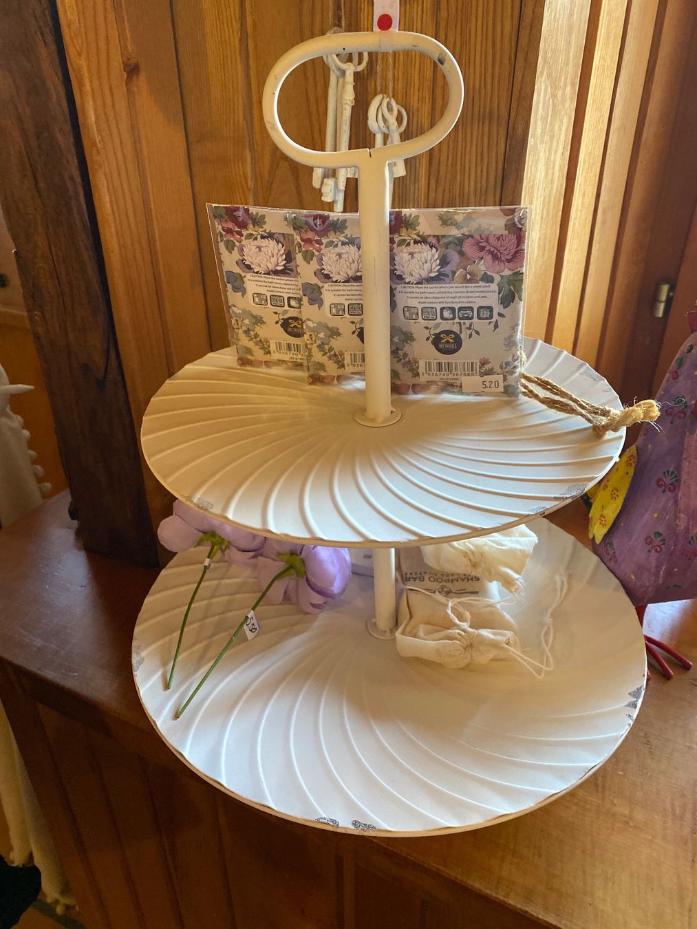 Servierplatten: ETAGERE SHABBY CHIC XL – Neu (gemäss Beschreibung) aus Meienried von ManuelaBoutique 6