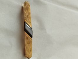 Antike Krawattenklammer (Messing vergoldet, Vintage / Antik)