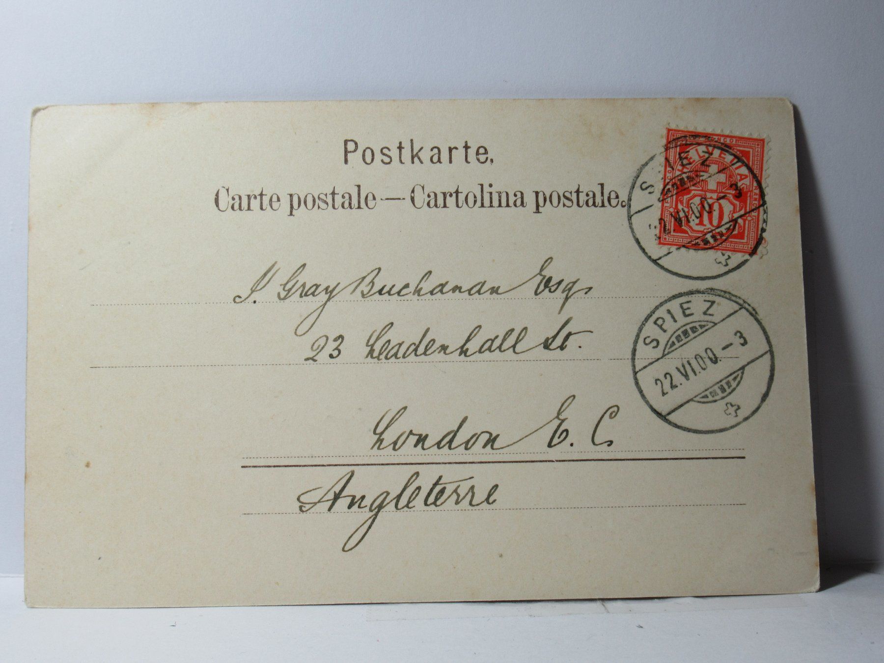 Cartoline postali: Trümmelbachfall  bei Lauterbrunnen , Litho 1900 – Usato da Grenchen venduto da Bluemchen1900 1