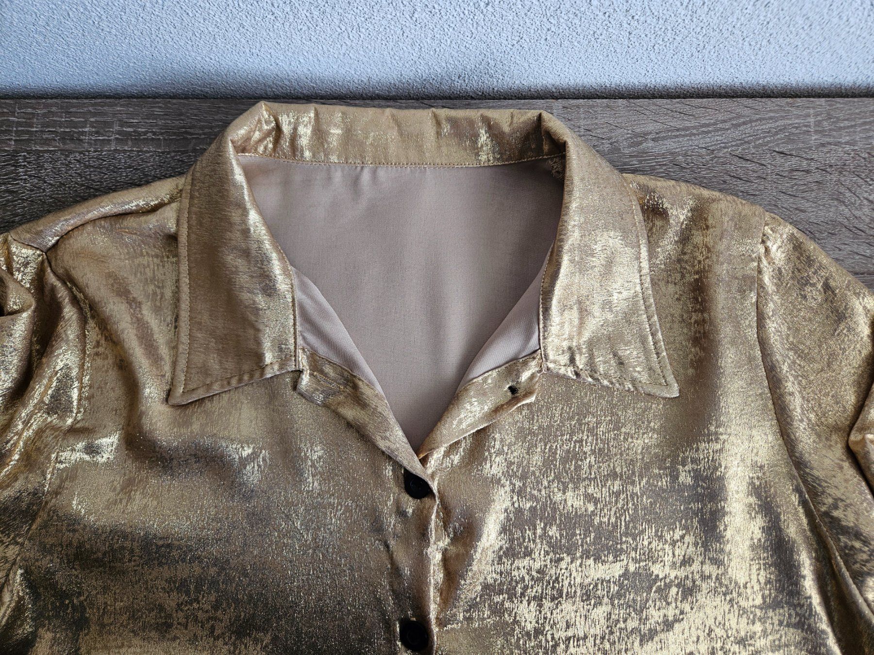Blusen: goldige Damen Bluse langarm, Gr. 42 / XL – Gebraucht aus Möriken AG von pam66 6