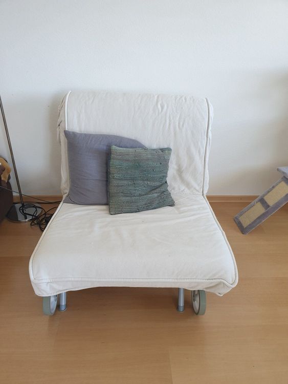 Ikea Bettsofa, Sessel, beige ausziehbar Kaufen auf Ricardo