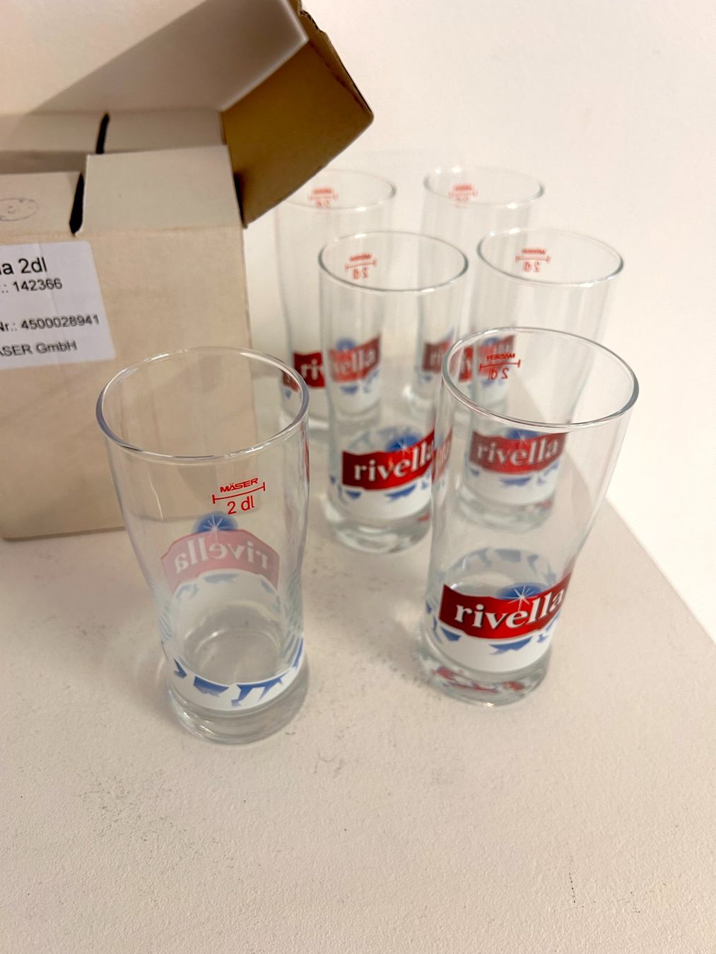 Bicchieri: 6 verres Rivella neufs,  2 dl – Nuovo e nell'imballaggio originale da bursins venduto da silversurfer1972 1