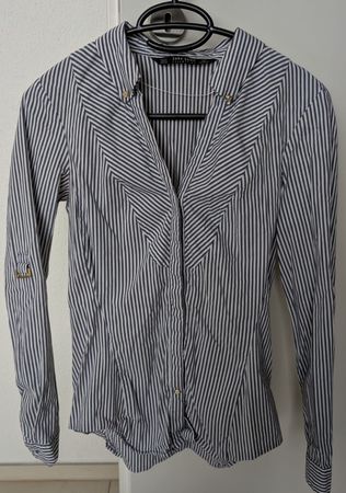 Zara Basic Hemd Bluse Gestreift, Grösse S, Top Zustand