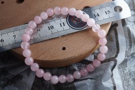 Rosenquarz   6mm Armband  – Pure Earth (6mm) 🌸