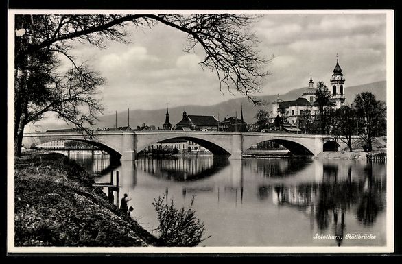 Ansichtskarten: Solothurn, Rötibrücke und Stadtansicht – Gebraucht aus Berlin von bartko-reher