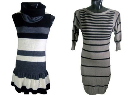 Strickkleid 2 Stk. Gr. S + XS