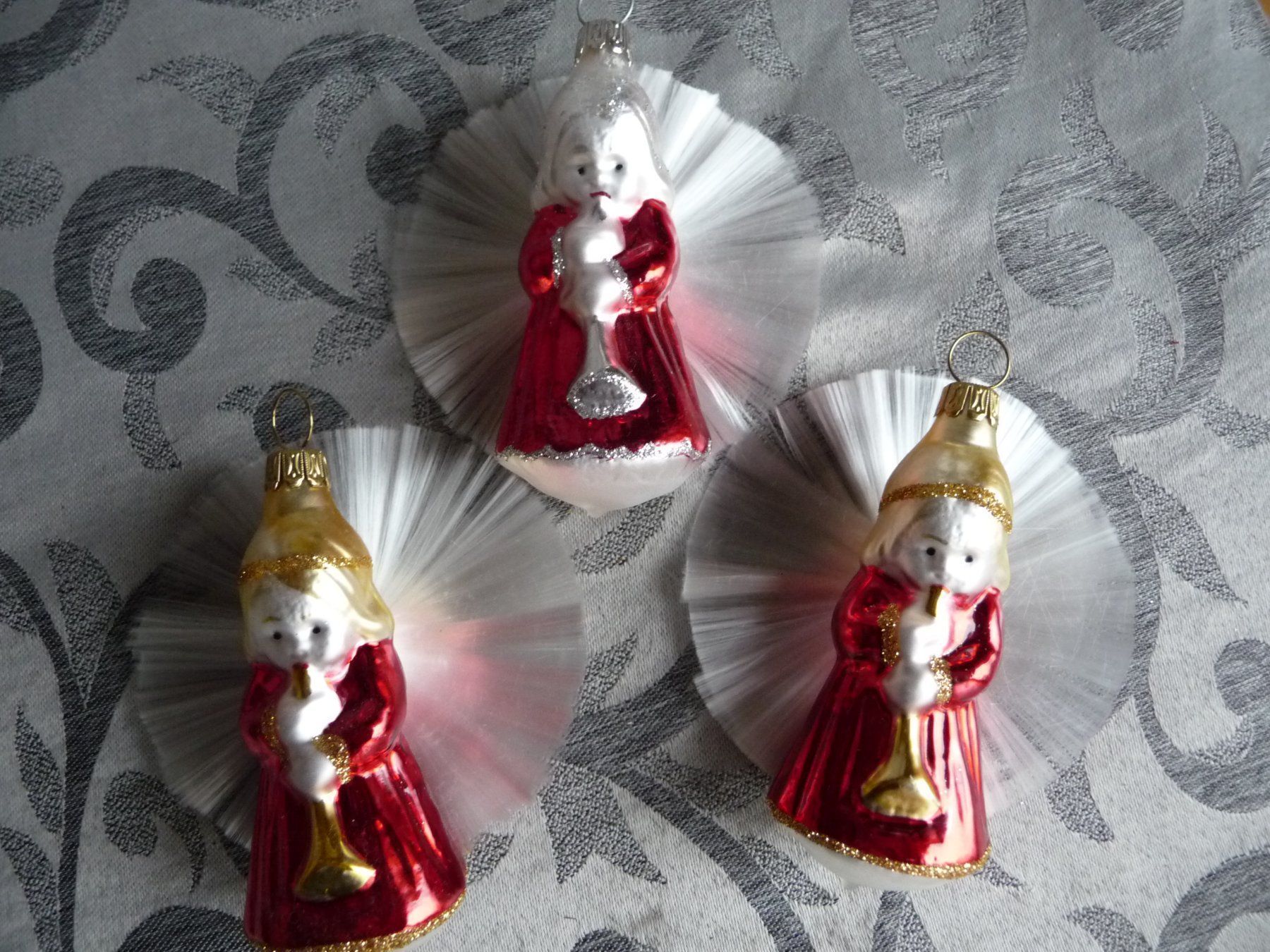 Tutte le decorazioni: 3 Engel mit Strahlenkranz Weihnacht – Nuovo e nell'imballaggio originale da Alpnach Dorf venduto da marvo