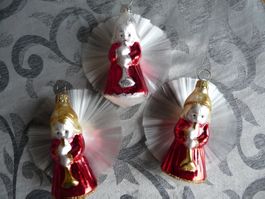 3 Engel mit Strahlenkranz Weihnacht
